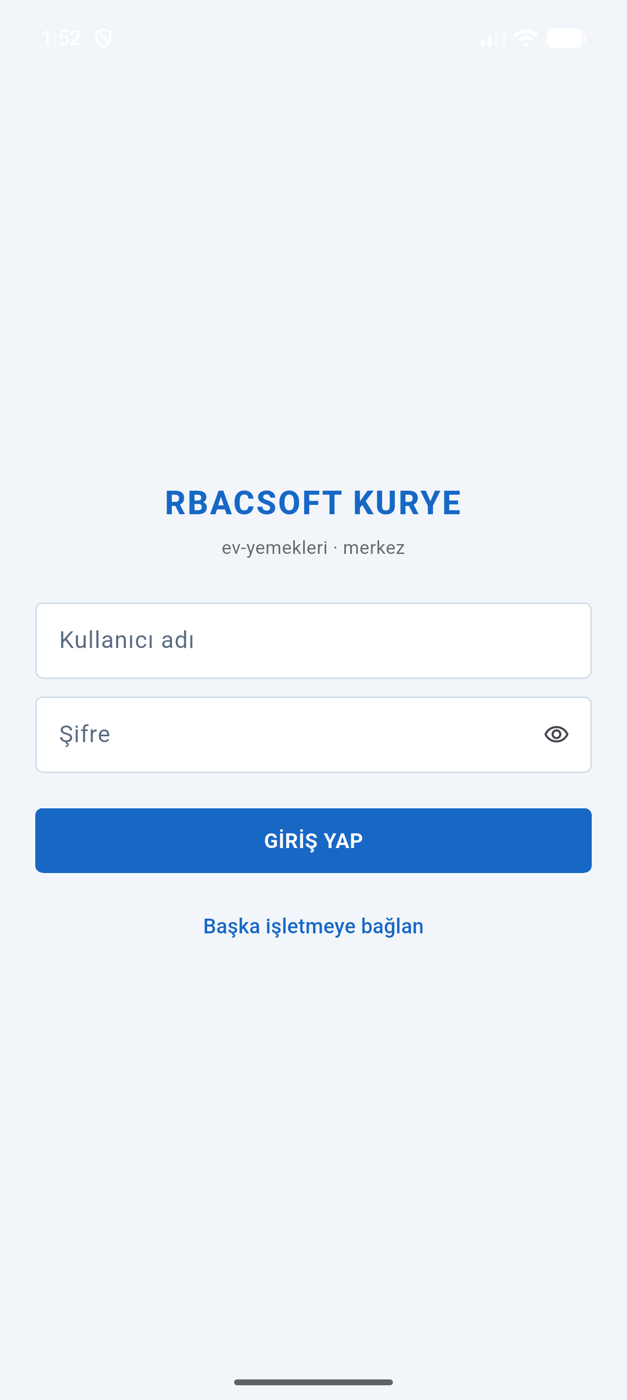 RBACSOFT Kurye ekran görüntüsü